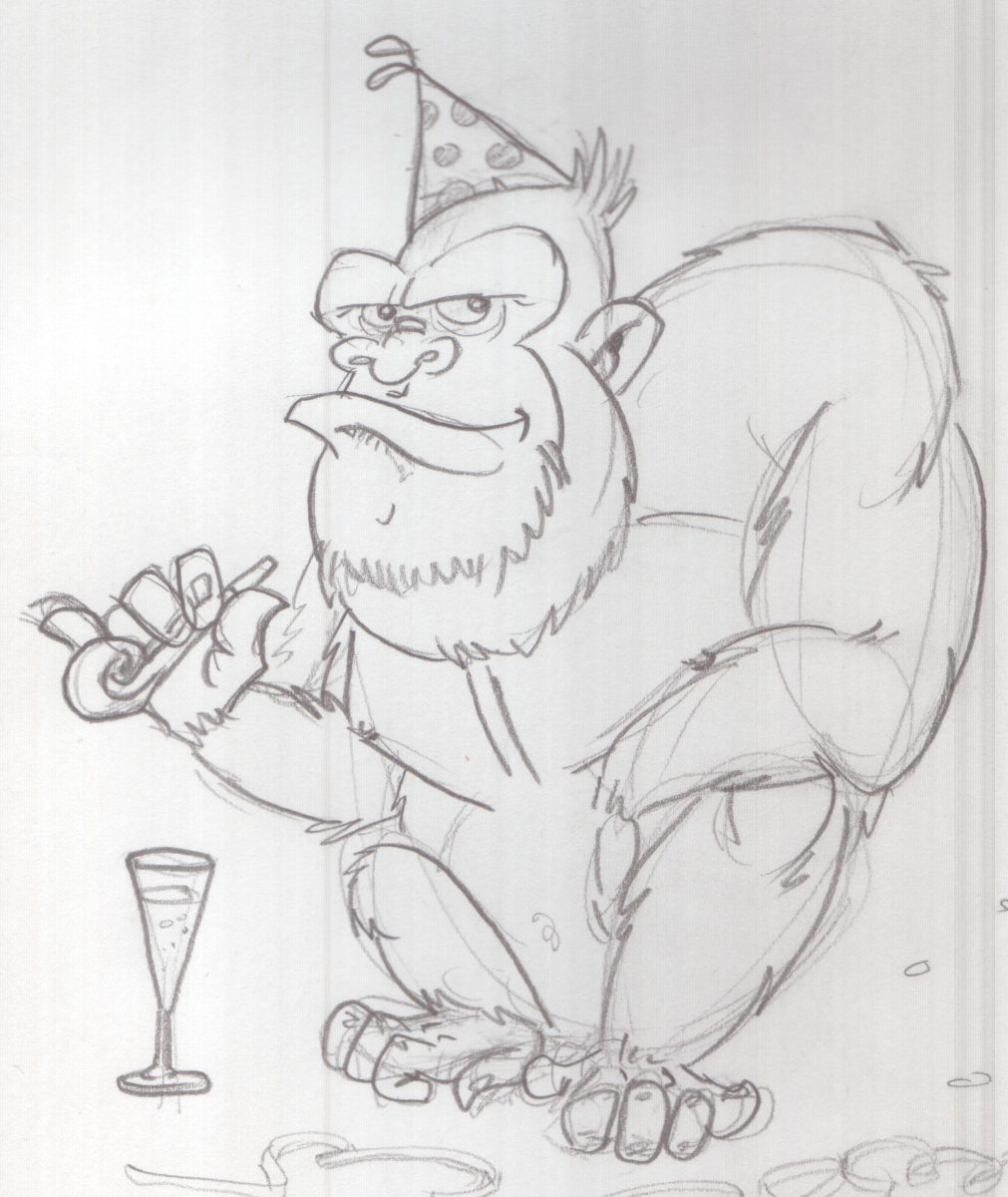 Year of the "monkey" sketch